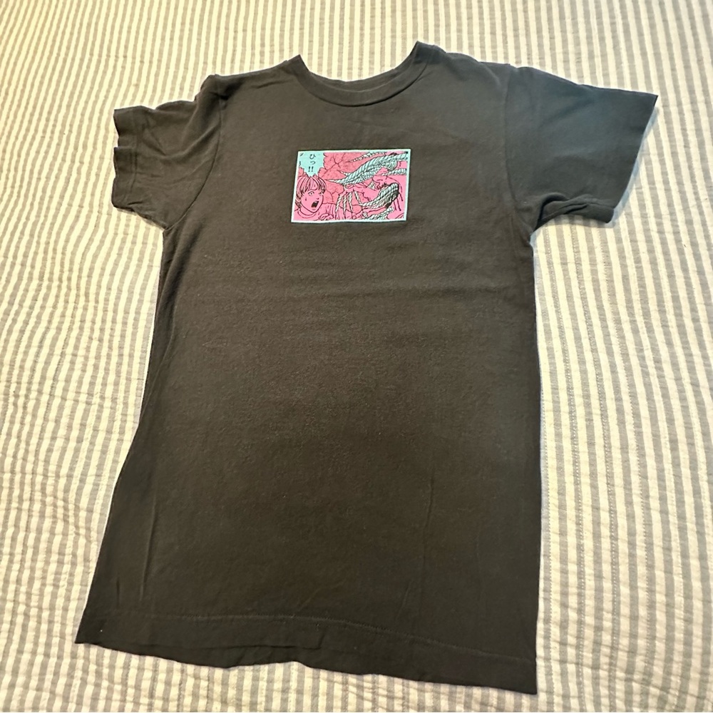 Junji Ito Uzumaki T-Shirt Ripple Junction‎ Black Manga Horror Graphic Tee XS